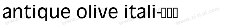 antique olive itali字体转换